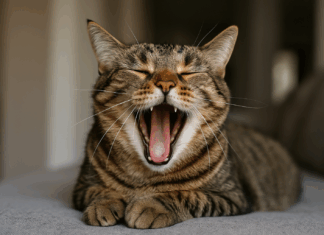 Perché il gatto sbadiglia così spesso? Le vere ragioni tra biologia, emozioni e “tattiche” feline perched il gatto sbadiglia