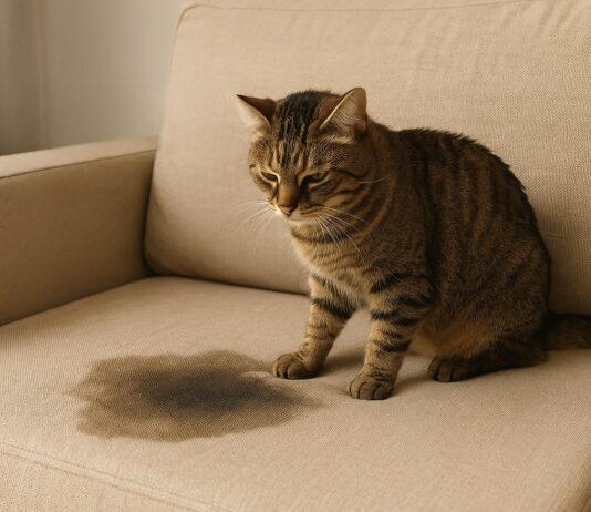 Come eliminare odori di pipì di gatto su divani e materassi Come eliminare odori di pipì di gatto
