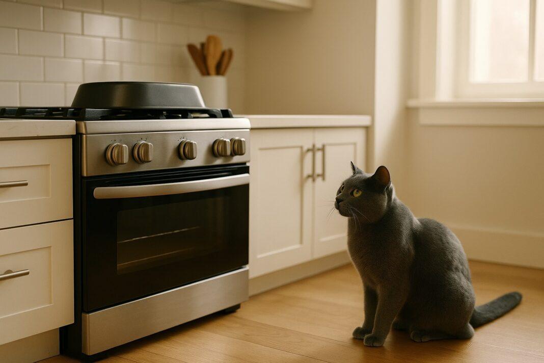 Come impedire al gatto di salire sul piano cottura