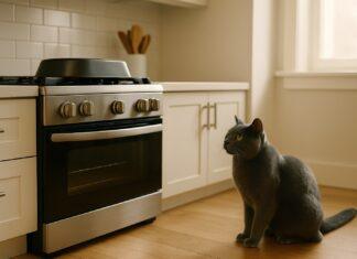 Come impedire al gatto di salire sul piano cottura