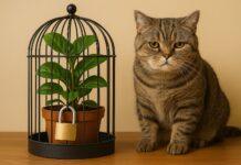Come proteggere le piante di casa dai gatti Come proteggere le piante di casa dai gatti