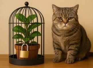 Come proteggere le piante di casa dai gatti Come proteggere le piante di casa dai gatti