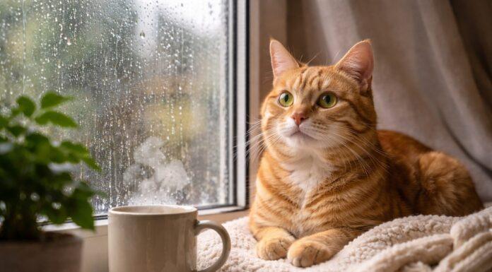 Comportamento dei gatti quando piove: come reagiscono e cosa fare Comportamento dei gatti quando piove
