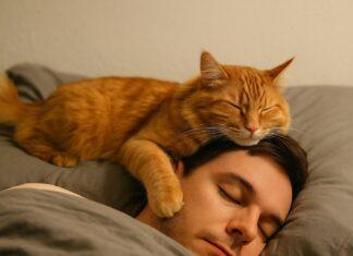Gatto che dorme sulla tua testa: significato e soluzioni Gatto che dorme sulla tua testa: significato e soluzioni