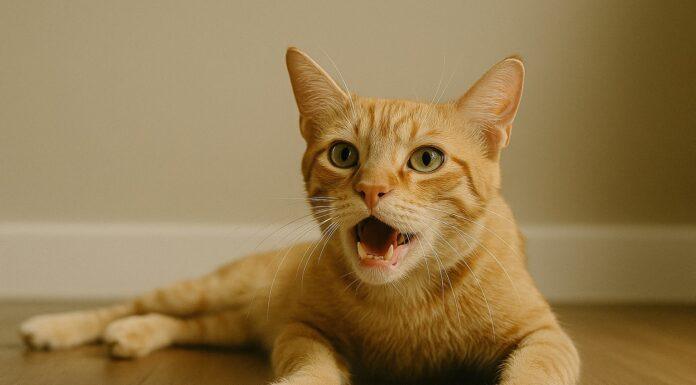 Gatto che fa fatica a respirare