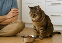 Gatto che finge di non avere fame… e poi divora tutto: cosa significa Gatto che finge di non avere fame