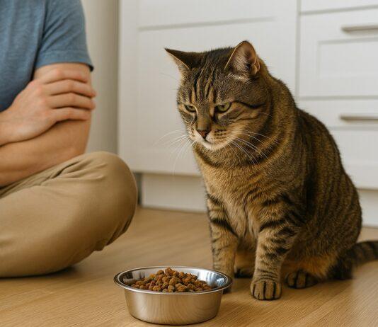 Gatto che finge di non avere fame… e poi divora tutto: cosa significa Gatto che finge di non avere fame