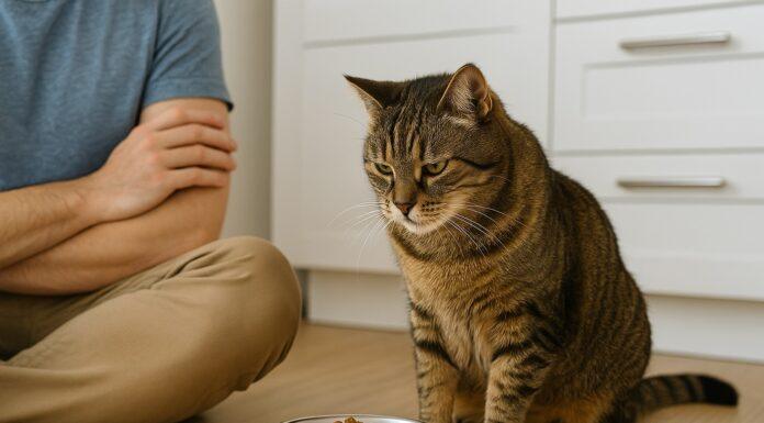 Gatto che finge di non avere fame… e poi divora tutto: cosa significa Gatto che finge di non avere fame