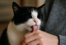 Gatto che lecca il padrone: affetto o stress? Gatto che lecca il padrone