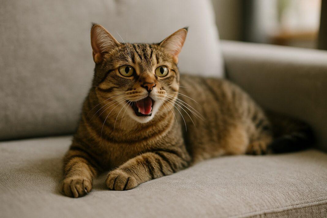 Gatto che respira veloce Gatto che respira veloce