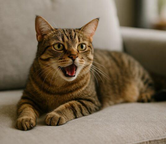 Gatto che respira veloce