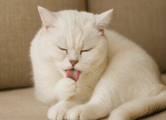 Gatto che si lecca compulsivamente: stress o patologia? Gatto che si lecca compulsivamente