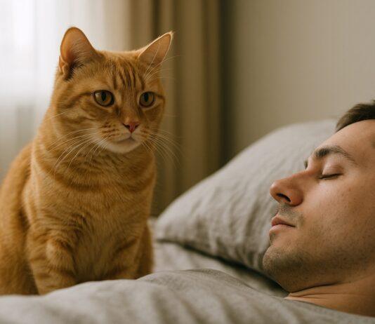 Gatto che ti guarda dormire: cosa significa davvero Gatto che ti guarda dormire