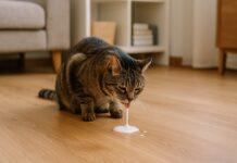 Gatto che vomita schiuma bianca: cosa indica Gatto che vomita schiuma bianca