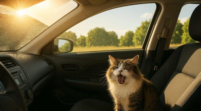 Gatto e viaggi estivi: caldo, auto bollenti e colpi di calore: come evitarli Gatto e viaggi estivi