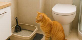 Lettiera in bagno senza disastri