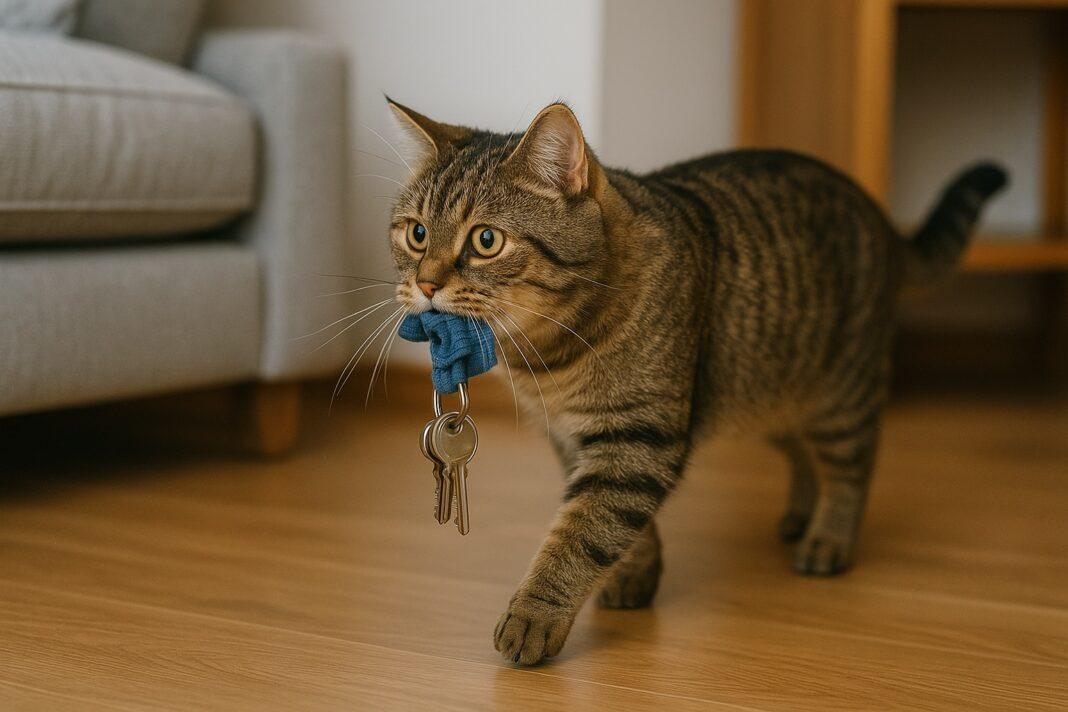 Perché alcuni gatti “rubano” oggetti di casa