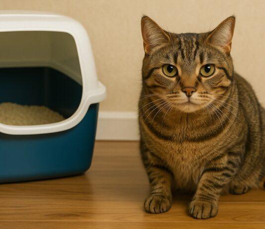 Perché il gatto fa la “guardia” alla lettiera