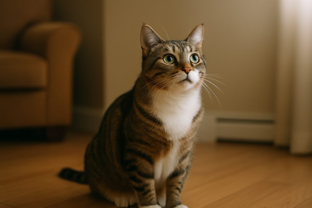 Perché il gatto fissa il vuoto