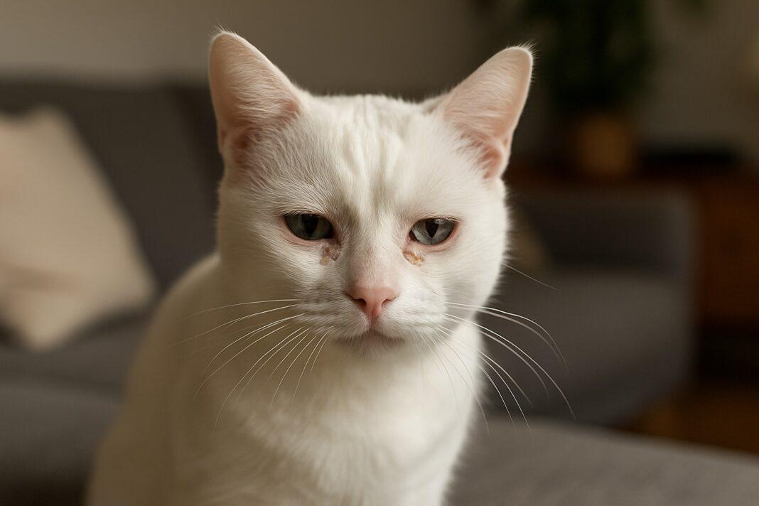 Perché il gatto ha gli occhi che lacrimano