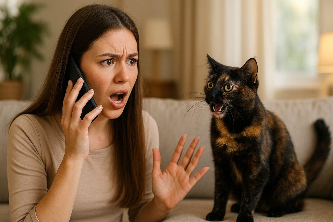 Perché il gatto si agita quando telefoni