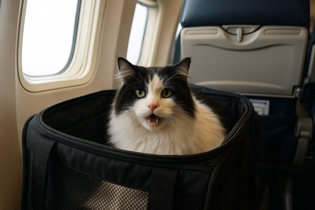 Viaggiare in aereo col gatto