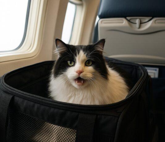 Viaggiare in aereo col gatto
