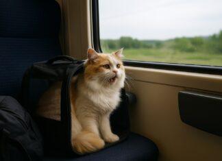 Viaggiare in treno, bus o traghetto col gatto: regole, trucchi e piccole furbizie Viaggiare in treno, bus o traghetto col gatto