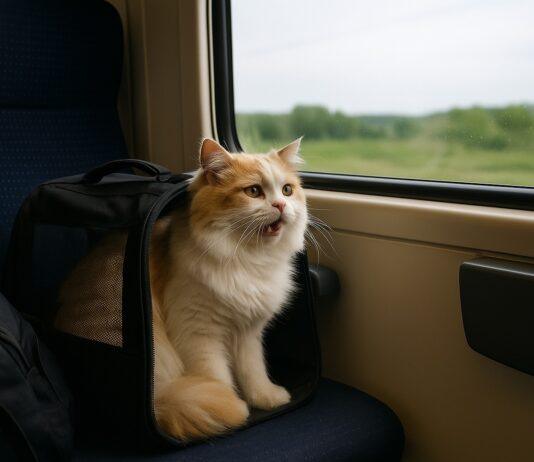 Viaggiare in treno, bus o traghetto col gatto