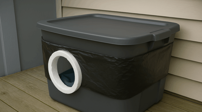 Realizzare una cuccia invernale isolata per gatti cuccia per l'inverno fai da te