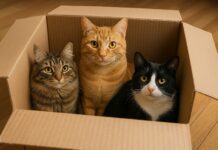 Perché i gatti amano le scatole di cartone? Scienza e motivi perchè i gatti impazziscono per i cartoni
