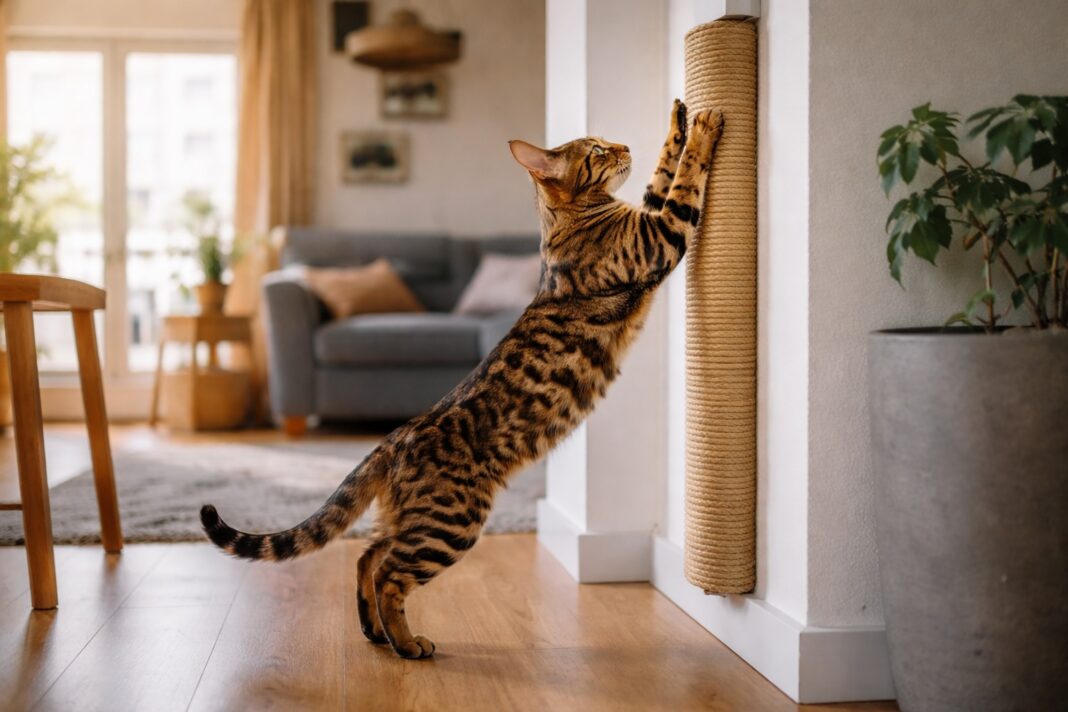 Come creare un tiragraffi verticale Come creare un tiragraffi verticale