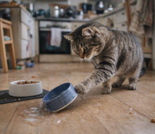 Come evitare che il gatto rovesci ciotole e distributori Come evitare che il gatto rovesci ciotole e distributori