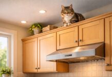 Come impedire al gatto di salire sui pensili della cucina Come impedire al gatto di salire sui pensili della cucina