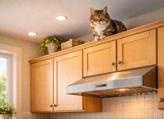 Come impedire al gatto di salire sui pensili della cucina Come impedire al gatto di salire sui pensili della cucina