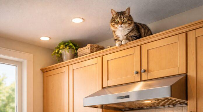 Come impedire al gatto di salire sui pensili della cucina Come impedire al gatto di salire sui pensili della cucina
