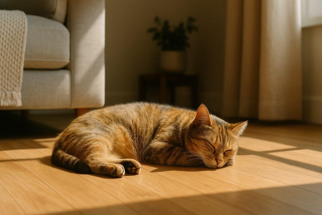 Gatto che cambia posti preferiti per dormire Gatto che cambia posti preferiti per dormire