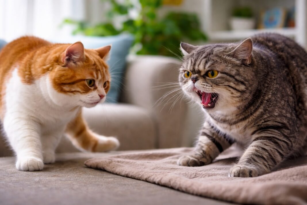 Gatto che soffia all’altro Gatto che soffia all’altro