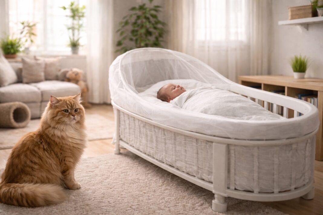 Gatto e neonato- i primi giorni in casa Gatto e neonato: i primi giorni in casa