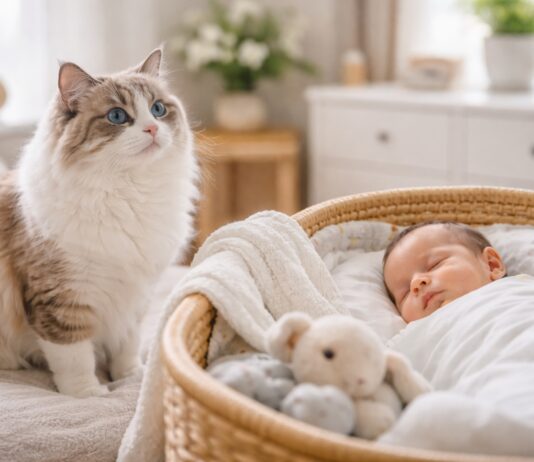 Gatto e neonato in casa: guida completa alla convivenza Gatto e neonato in casa