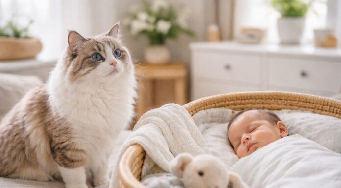 Gatto e neonato in casa: guida completa alla convivenza Gatto e neonato in casa