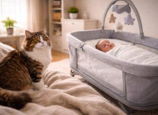 Gatto e neonato: miti, paure e false credenze da sfatare Gatto e neonato miti