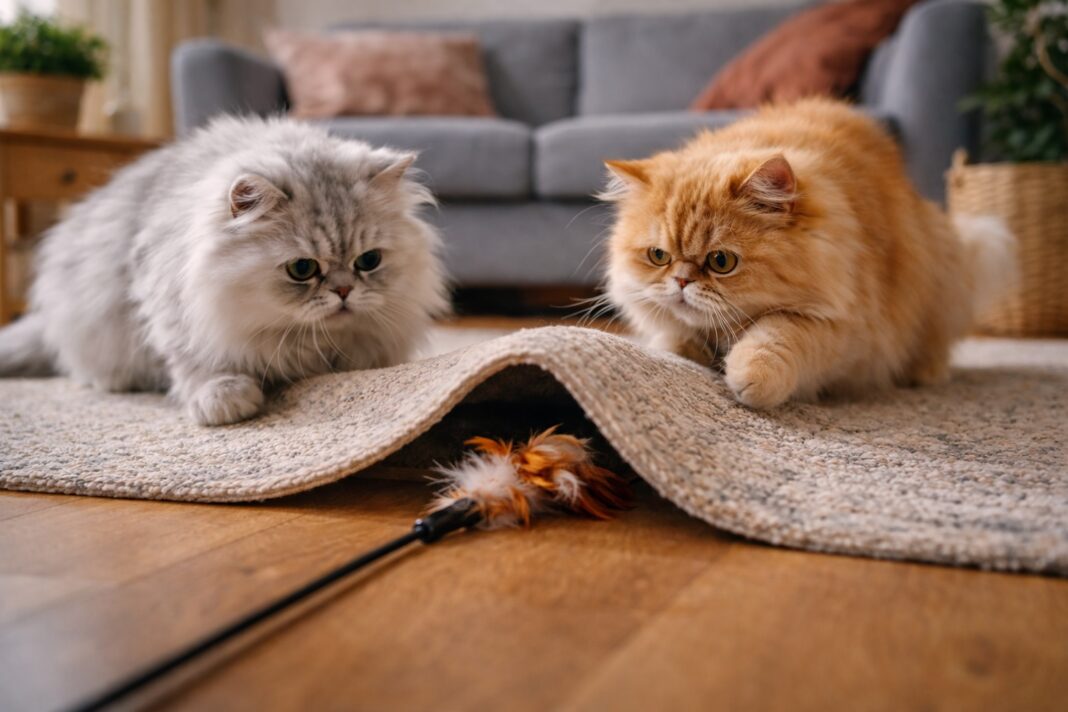 Giochi di caccia casalinghi per stimolare il gatto in casa Giochi di caccia casalinghi per stimolare il gatto in casa