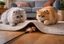 Giochi di caccia casalinghi per stimolare il gatto in casa Giochi di caccia casalinghi per stimolare il gatto in casa