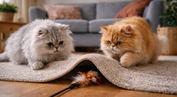 Giochi di caccia casalinghi per stimolare il gatto in casa Giochi di caccia casalinghi per stimolare il gatto in casa