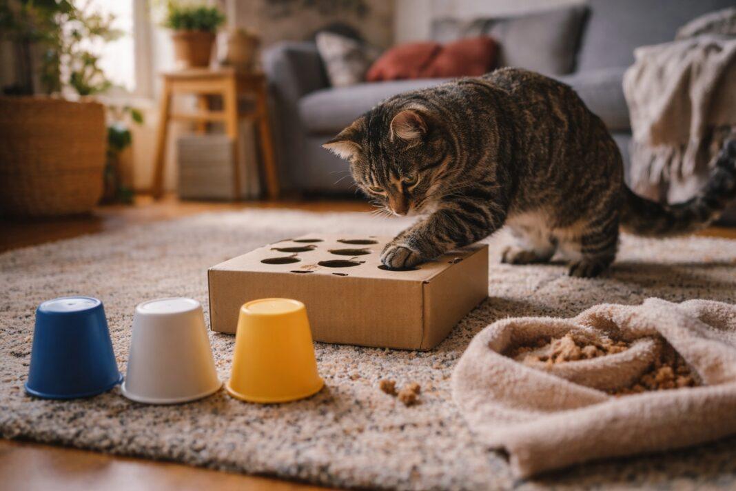 Giochi mentali fai-da-te per gatti pigri Giochi mentali fai-da-te per gatti pigri