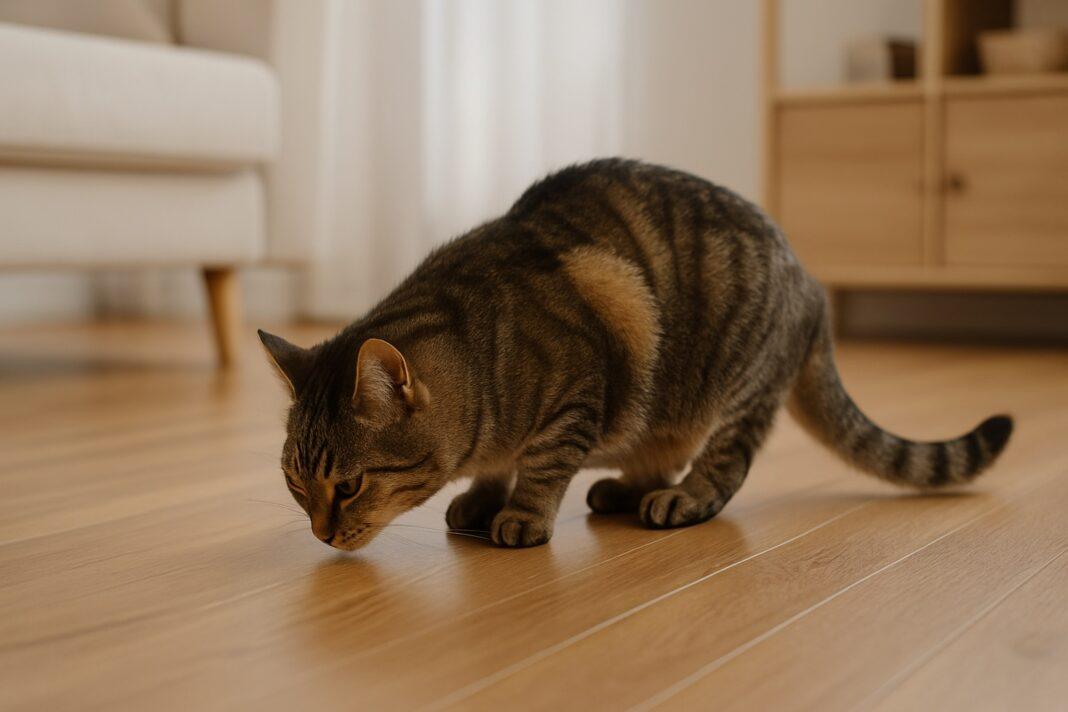 Perché il gatto annusa il pavimento Perché il gatto annusa il pavimento