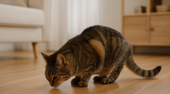 Perché il gatto annusa il pavimento come se ci fosse qualcosa Perché il gatto annusa il pavimento