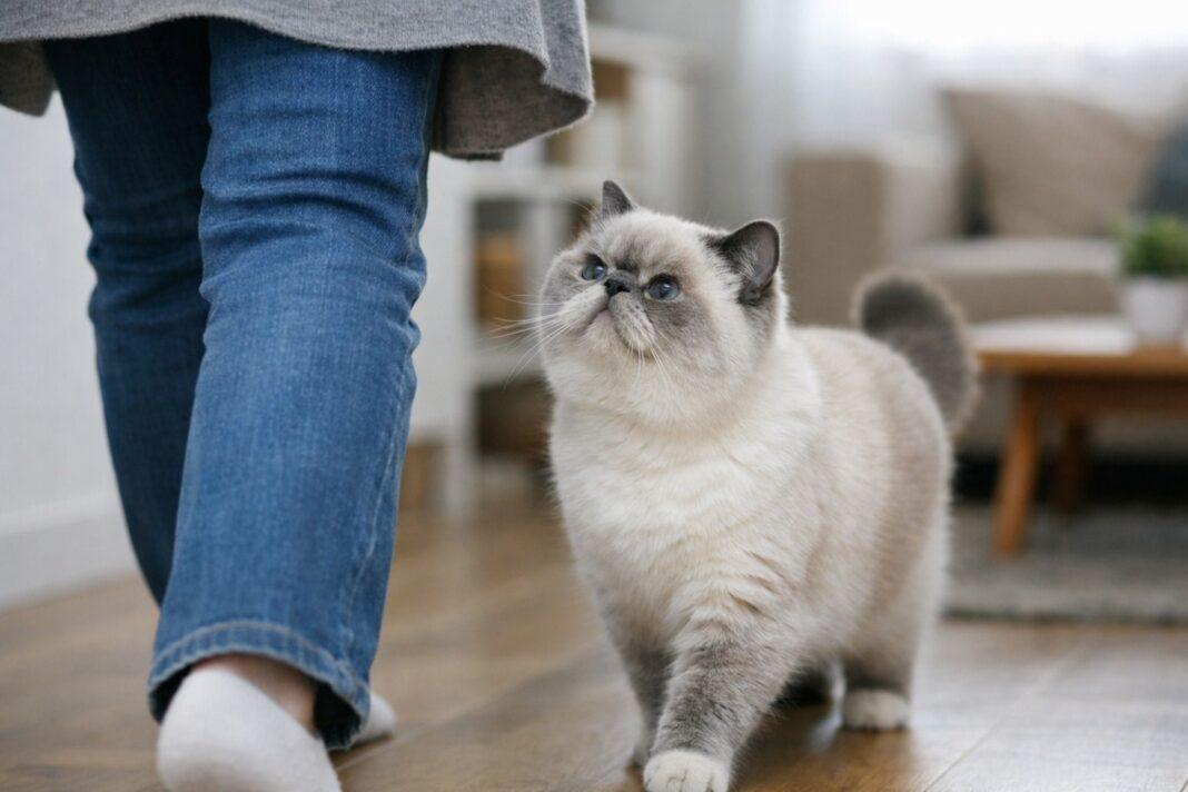 Perché il gatto segue alcune persone Perché il gatto segue alcune persone