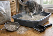 Ridurre la polvere della lettiera senza cambiare marca Ridurre la polvere della lettiera